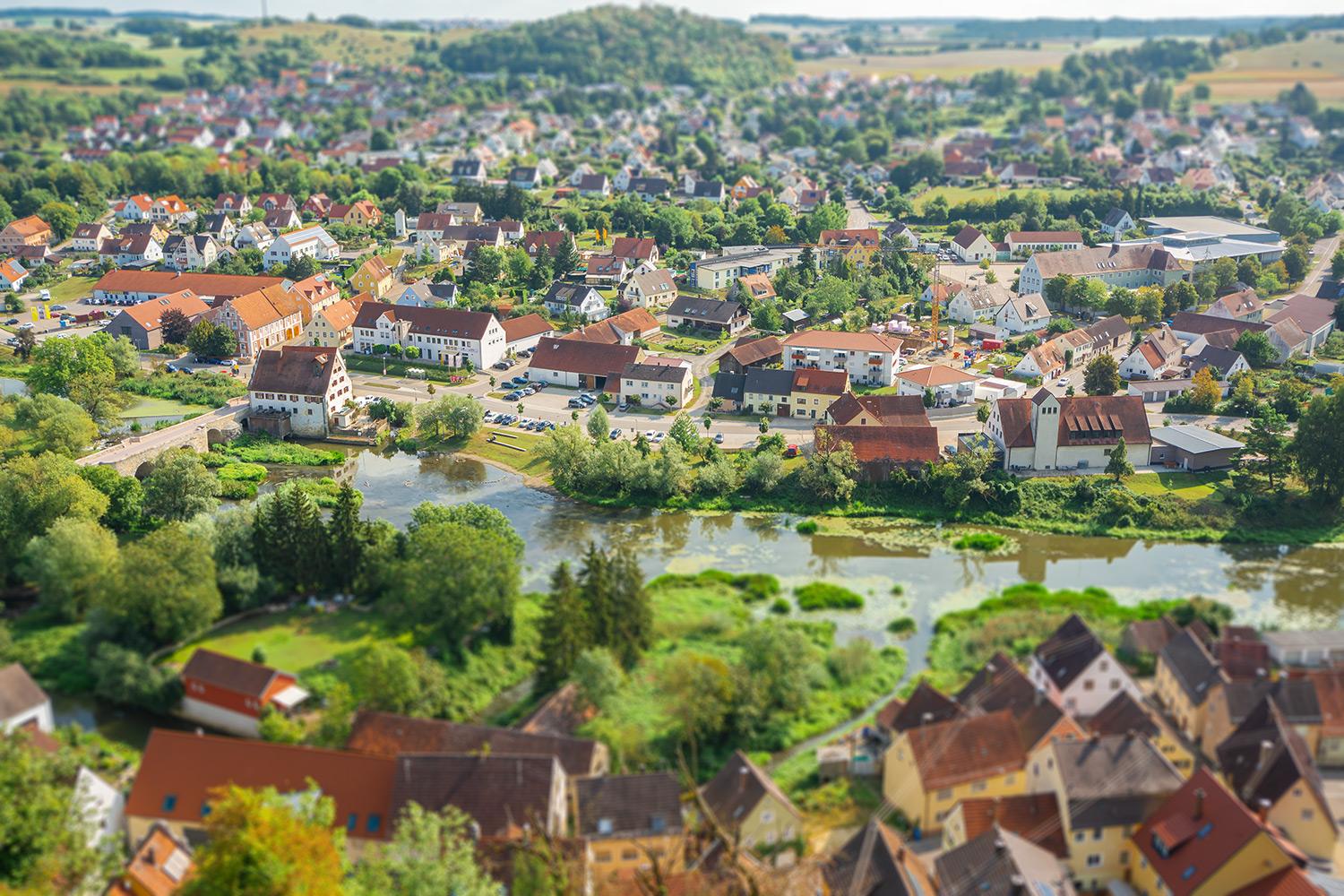Baustelle in Harburg - Bayern