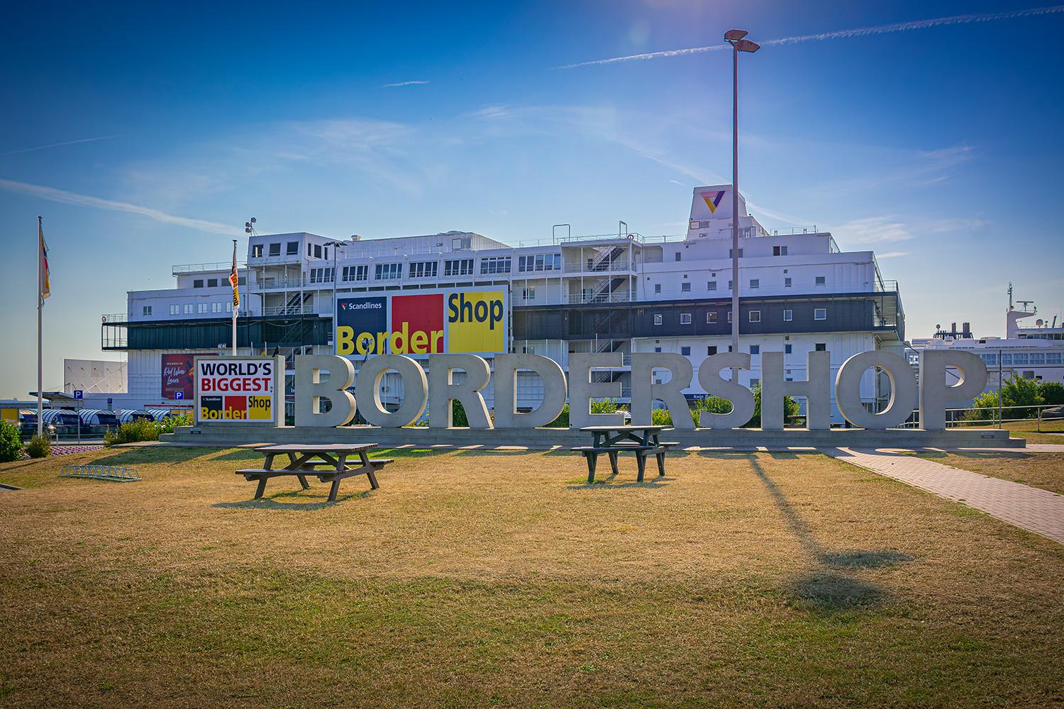 Bordershop in Puttgarden auf der Insel Fehmarn