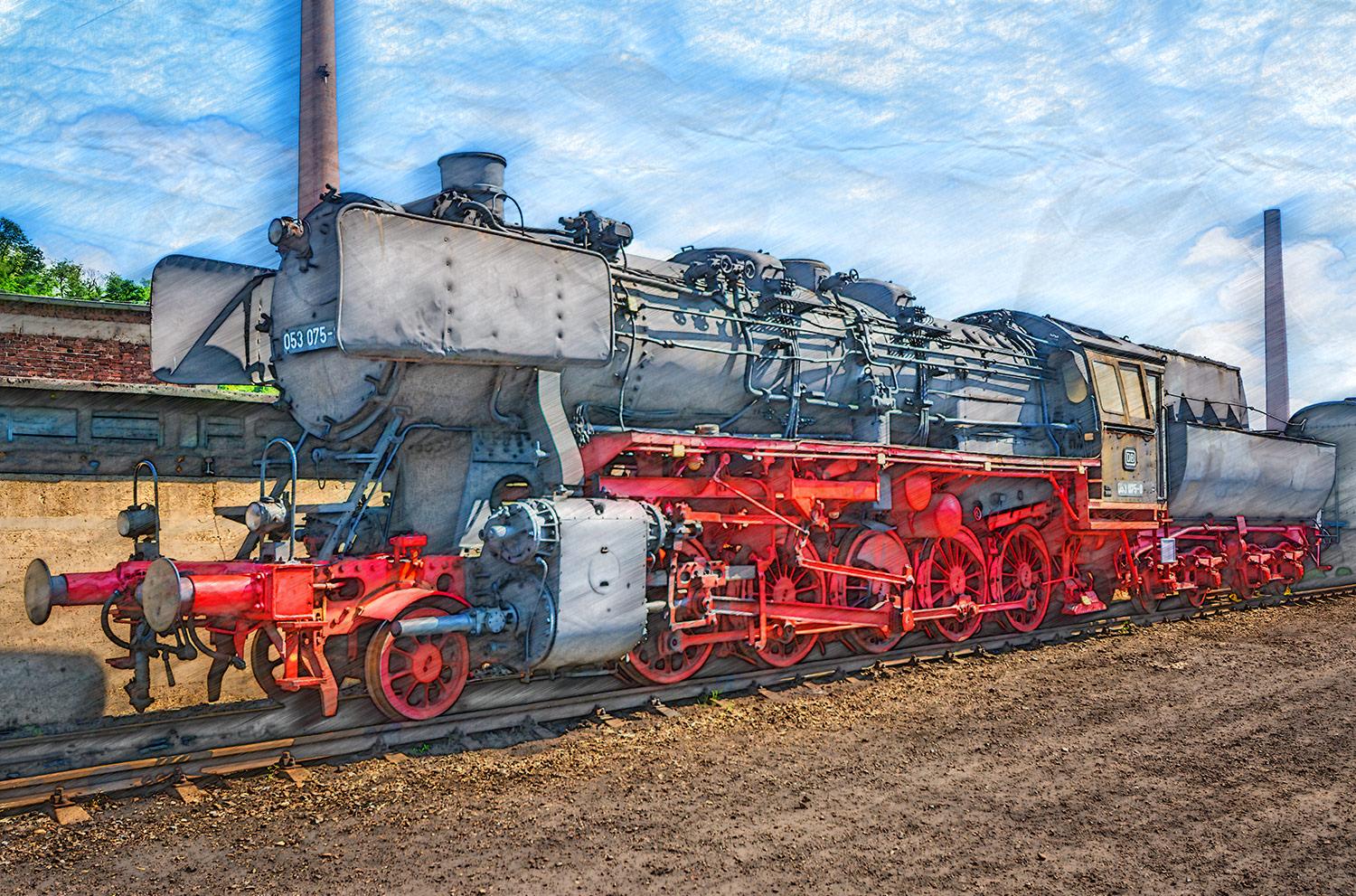 Dampflok 053 075-8 - Eisenbahnmuseum Bochum-Dahlhausen - NRW