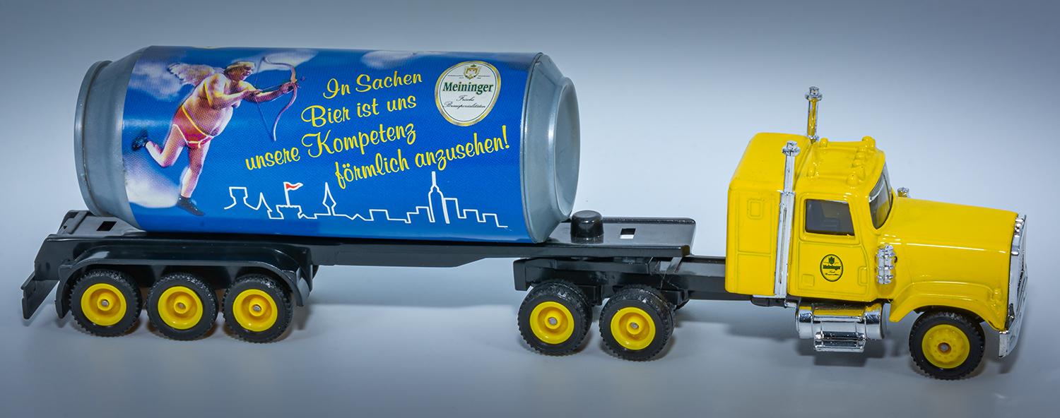 Dosenbier Meininger Brauspezialitäten - Werbetruck