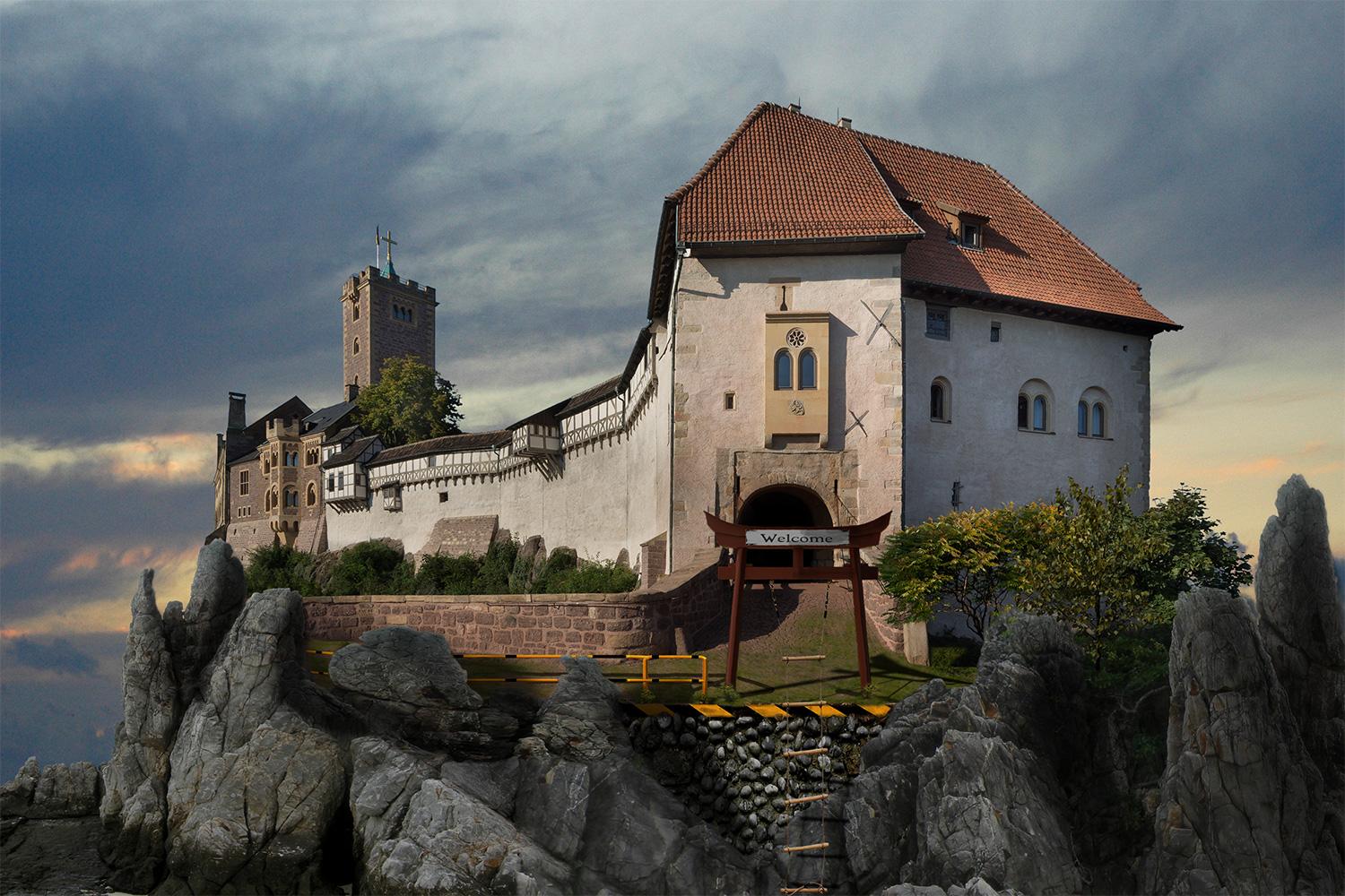 Haupteingang zur Wartburg - Thüringen