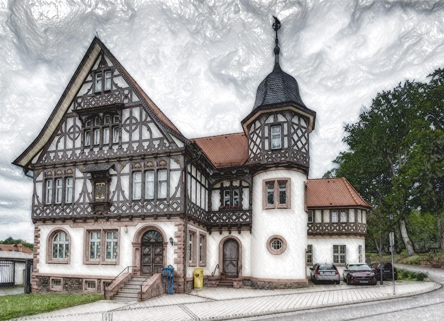 Historisches Postamt in Bad Liebenstein - Thüringen