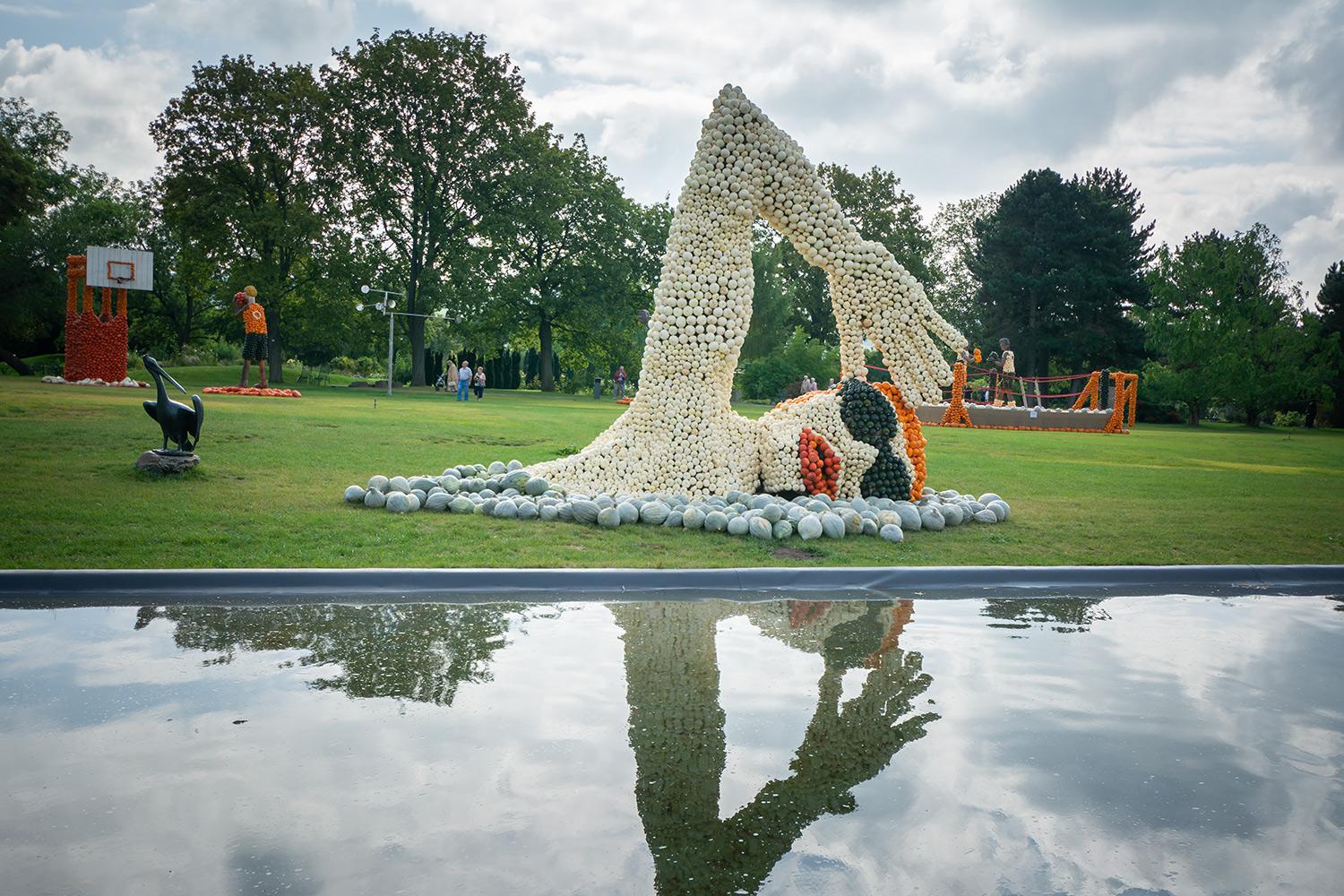 Kürbisausstellung egapark Erfurt 2016 - Schwimmen