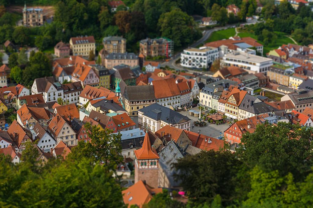 Marktplatz im bayerischen Kulmbach - Bayern