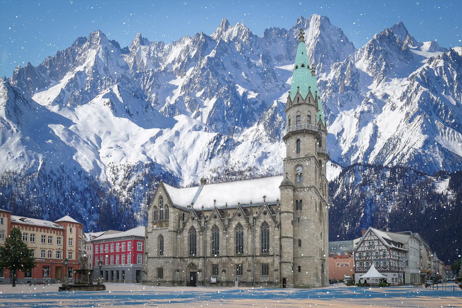 Meiningen im Winter
