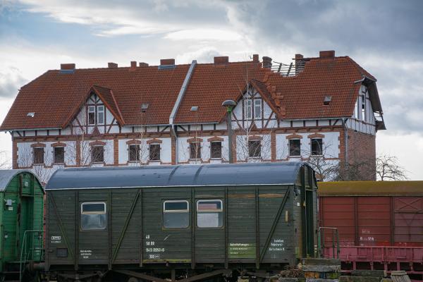 Bahnhofsgebäude in Stassfurt - Sachsen-Anhalt