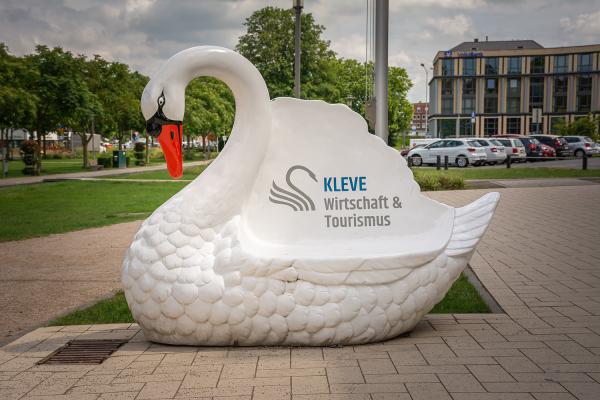 Der Schwan, dass Wappentier der Stadt Kleve - NRW