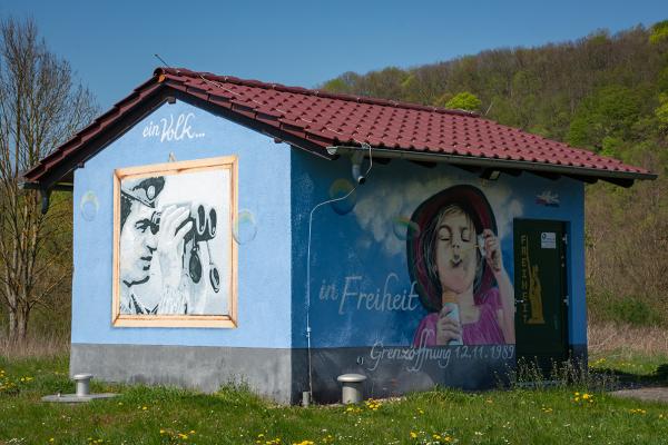 Ein Volk - Graffiti in Vacha (Thüringen)