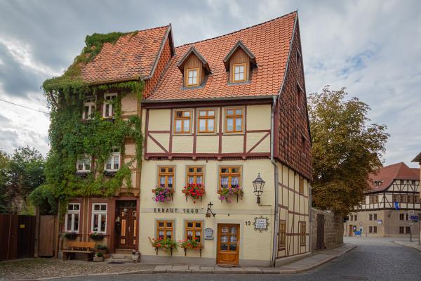 Erbaut 1660 - Fachwerk in Quedlinburg - Sachsen-Anhalt