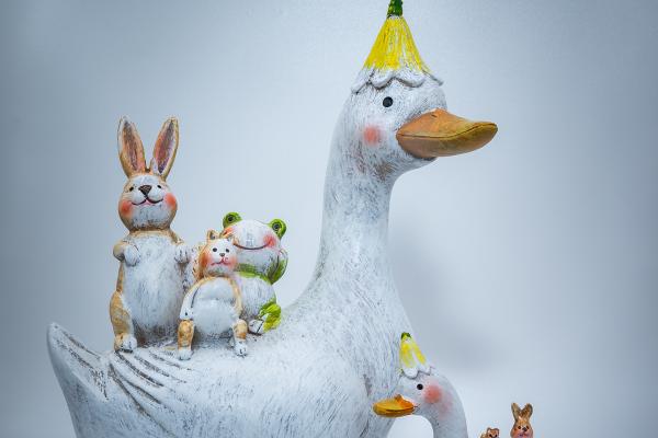 Gans mit Kind