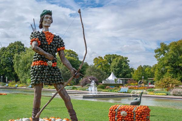 Kürbisausstellung egapark Erfurt 2017 - Robin Hood