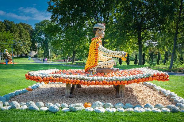 Kürbisausstellung egapark Erfurt 2018 - Fliegender Teppich