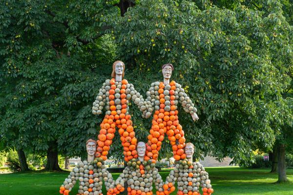 Kürbisausstellung egapark Erfurt 2019 - Kunstturnen