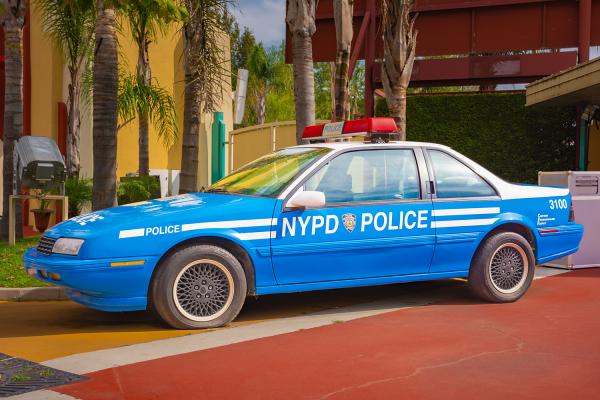 NYPD Police im Movieland Park - Italien