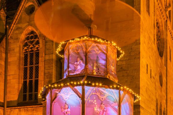 Pyramide vor der Stadtkirche in Meiningen - Thüringen