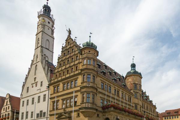 Rathaus von Rothenburg ob der Tauber - Bayern