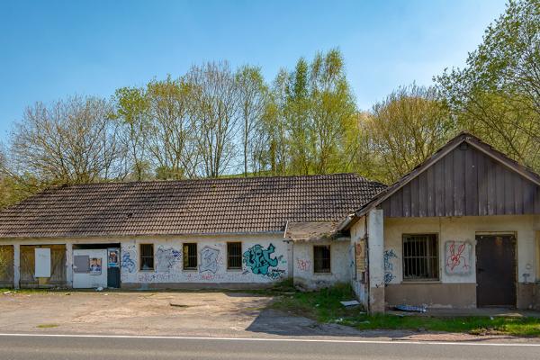 Vorposten an der B62 in der Nähe von Vacha - Thüringen