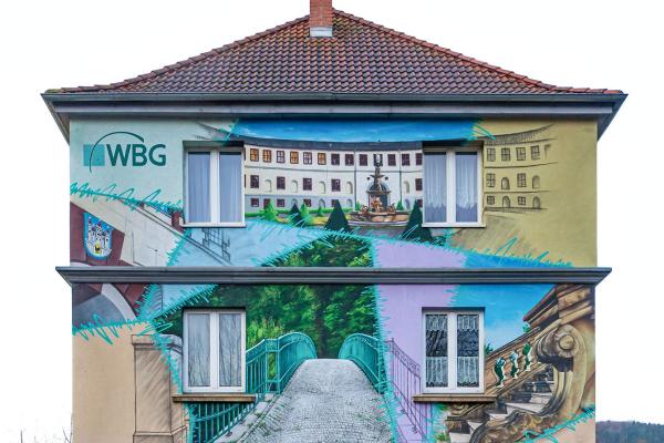 Willkommen zu Hause - Graffiti in Meiningen (Thüringen)